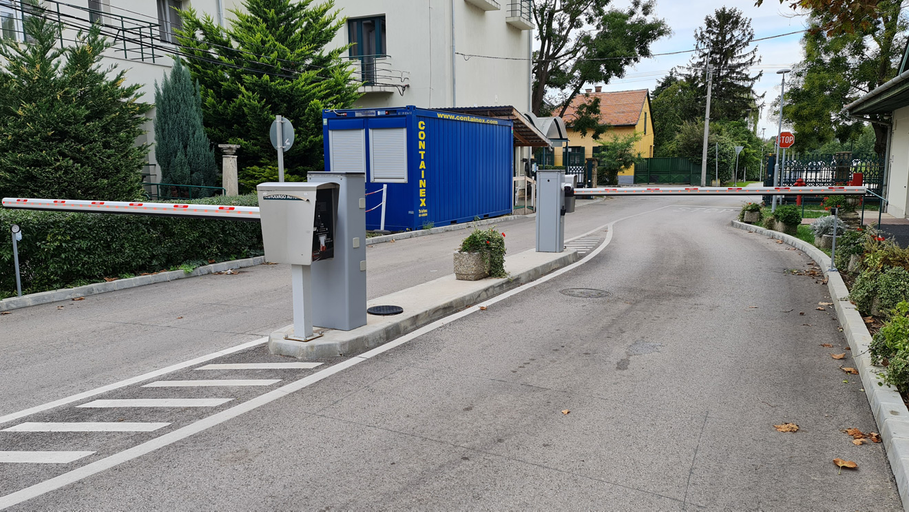ANPR rendszámfelismerő kamera működés közben