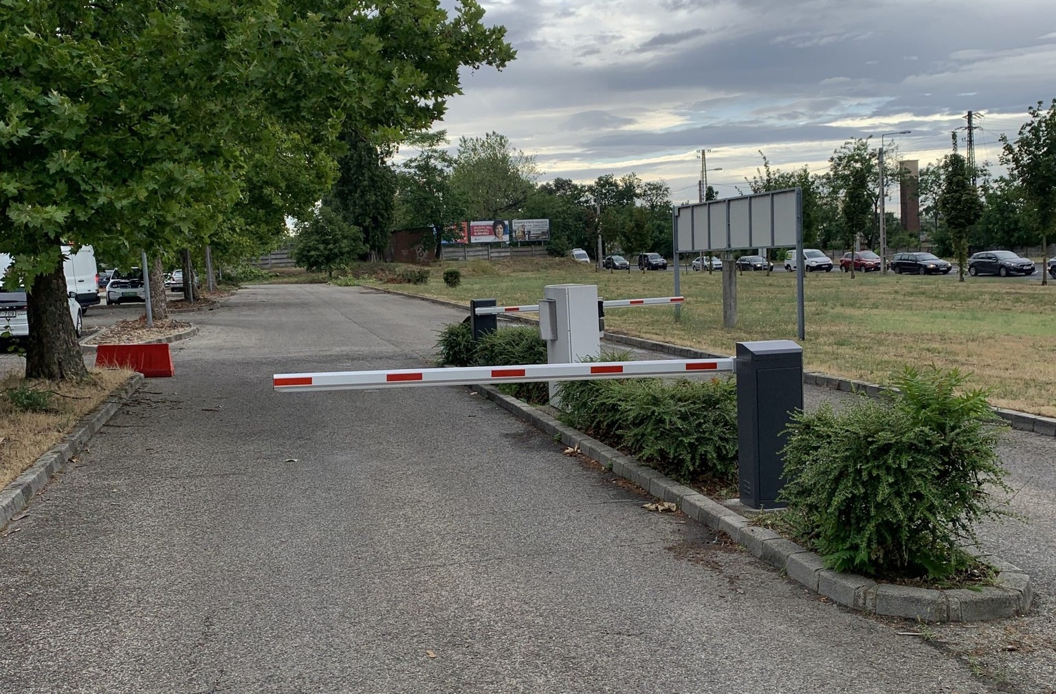 ANPR rendszámfelismerő kamera működés közben